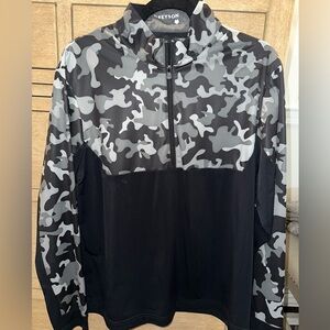 Greyson Black and Gray Camo Pullover